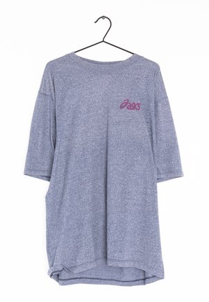 ASICS T-Shirt print - mottled light blue