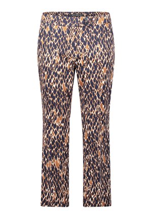 Betty Barclay MIT BÜGELFALTE - Trousers - dark blue brown