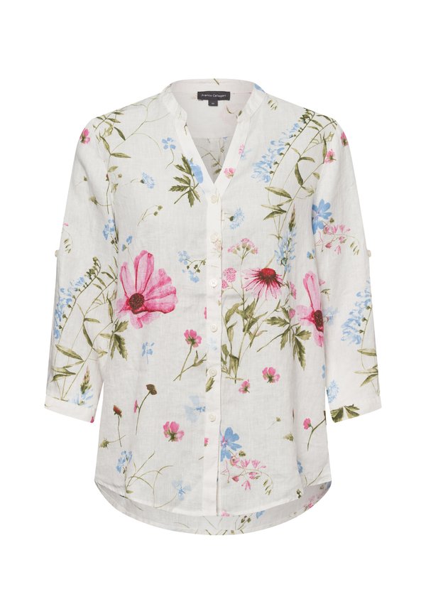 Bluse - ecru mehrfarbig