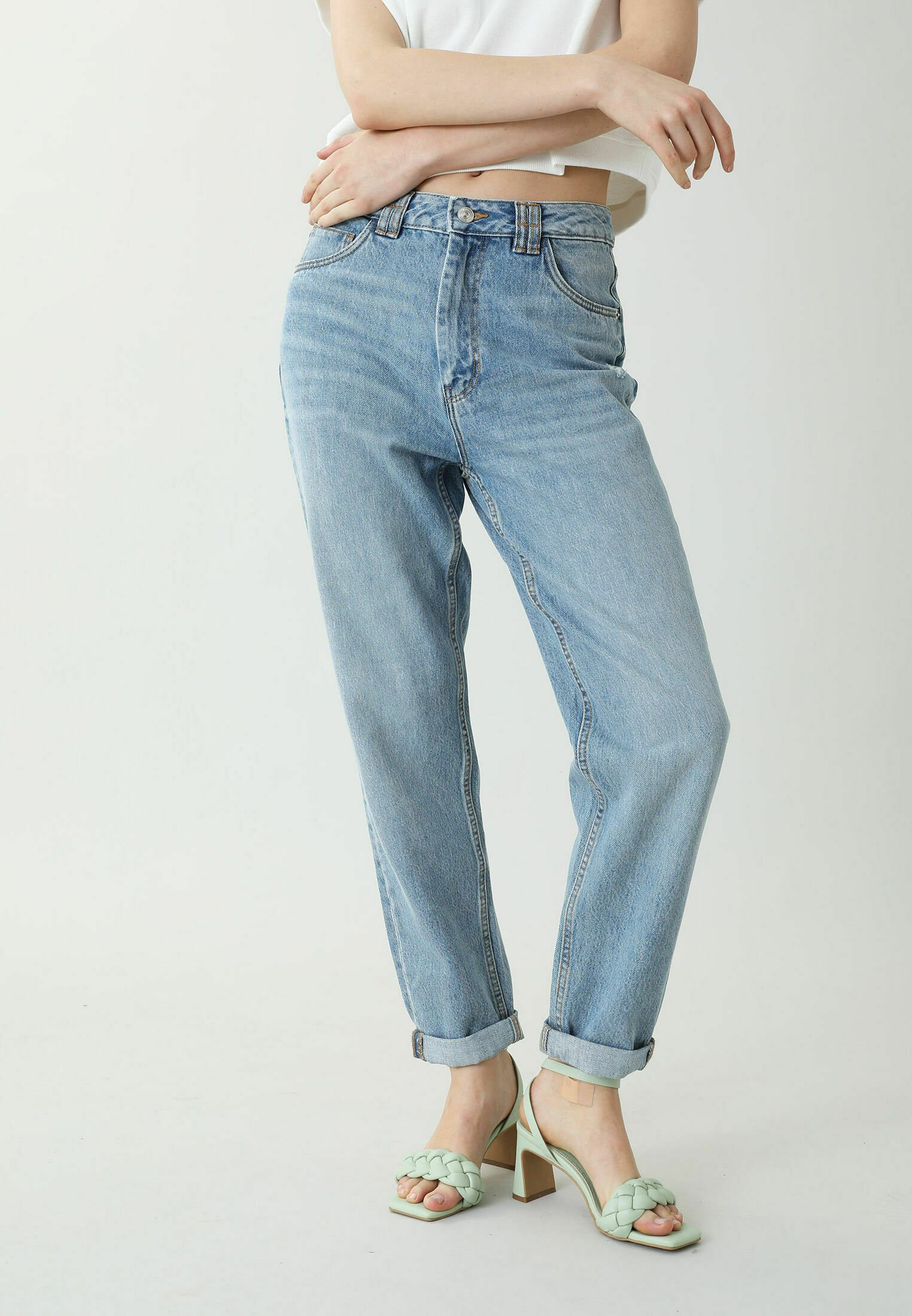 Pimkie MOM FIT JEAN - Jeans slim fit - denimblau/blu - Zalando.it