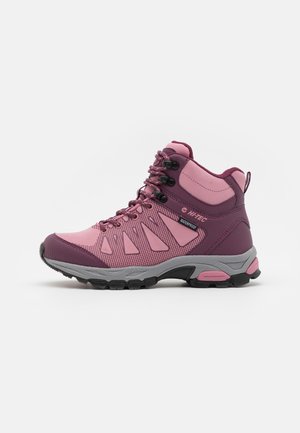 RAVEN MID WP - Hiking shoes - dark rose/dark pink