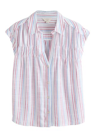 Next, Top - white red blue stripe
