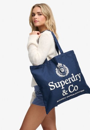 Superdry & Co, SUPERDRY SUPERDRY TOTE. - Bolso shopping - richest navy off white