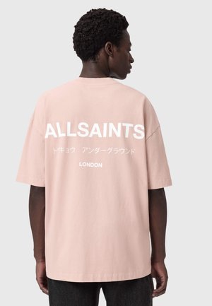 AllSaints, - T-shirt z nadrukiem