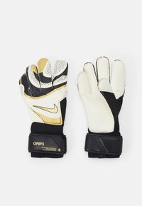 Nike Performance - GRIP3 UNISEX - Maalivahdin hanskat - black/white/metallic gold coin Pienoiskuva 1