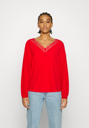 Vero Moda VMLYRA V NECK - Blusa - goji berry