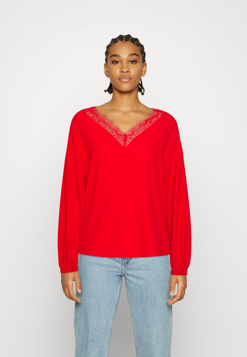 Vero Moda VMLYRA V NECK - Blusa - goji berry