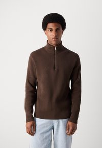Lindbergh HALF ZIP  - Jumper - brown