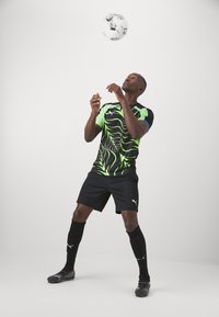 Puma INDIVIDUALLIGA GRAPHIC - Športne majice - black/fizzy apple