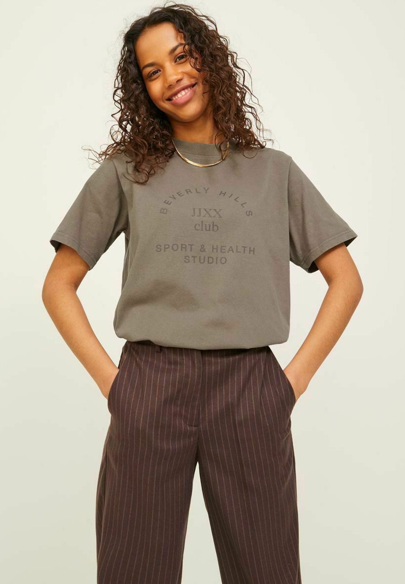 JJXX BEA SS NOOS Print Tshirt morel/olive Zalando.de