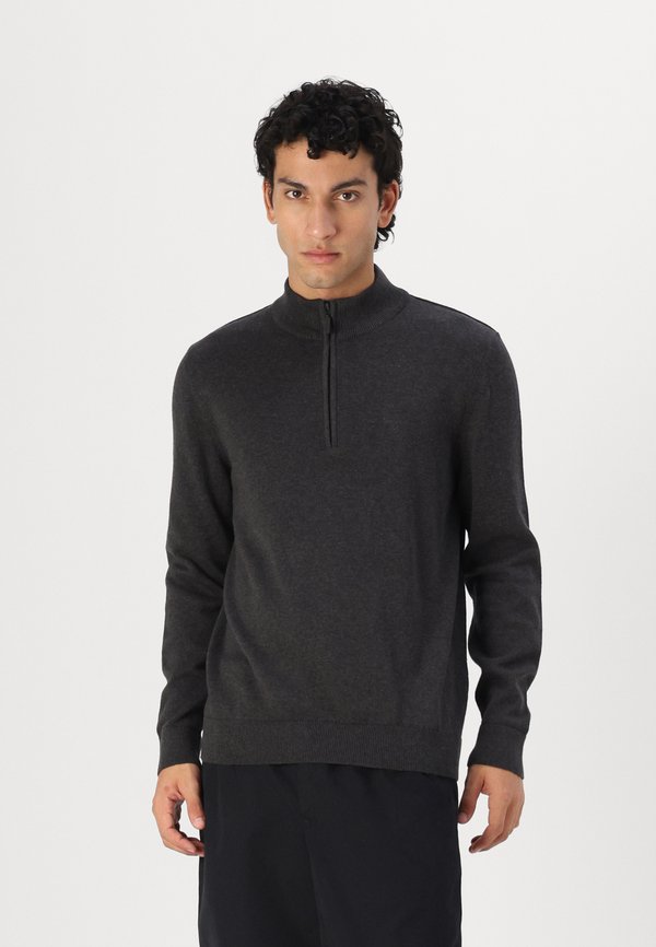 AVOCH HALF ZIP - Jumper - charcoal marl