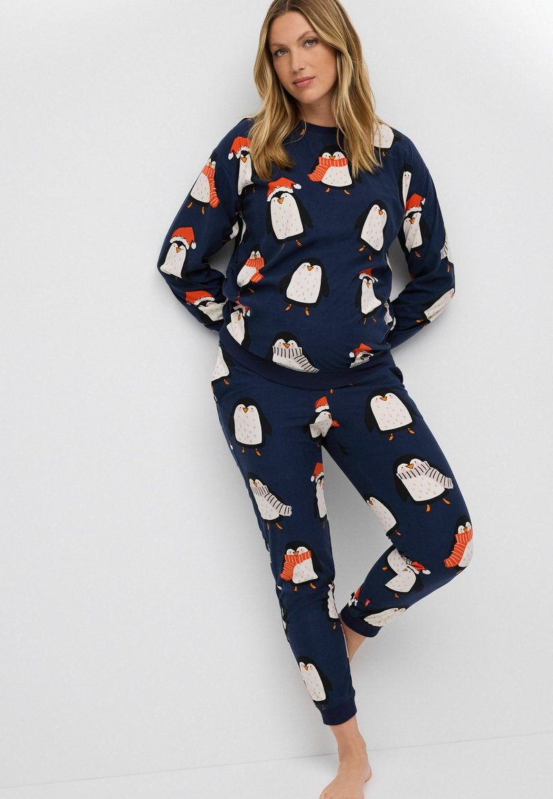Next MATCHING FAMILY MATERNITY CHRISTMAS PENGUIN SET - REGULAR FIT - Pigiama - navy blue