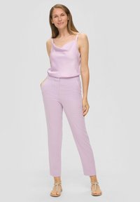 s.Oliver BLACK LABEL Trousers - lavendel