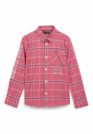 STRETCH OXFORD  CHECK - Camisa - bing cherry