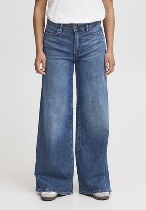 IHTWIGGY  - Flared Jeans - medium blue