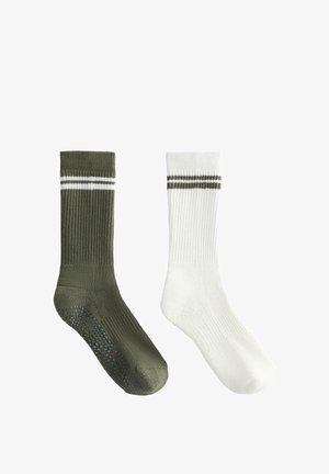 2 PAIRS OF CLASSIC YOGA AND PILATES - Chaussettes de sport - metallic green