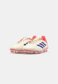 adidas Performance COPA PURE III LEAGUE FG/MG - Botines de fútbol para terreno firme - off white/lucid blue/signal coral