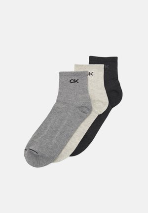 MEN SHORT SOCK 3 PACK - Socken - mid grey melange