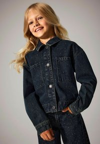 Name it STRASS - Traper jakna - dark midnight denim