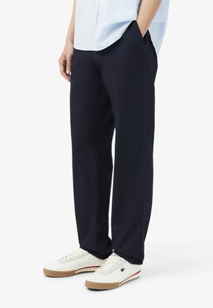 Lacoste, - - Pantaloni - bleu marine-hde