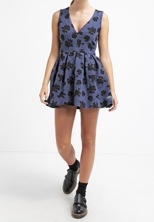 Žerzejové šaty - dark blue