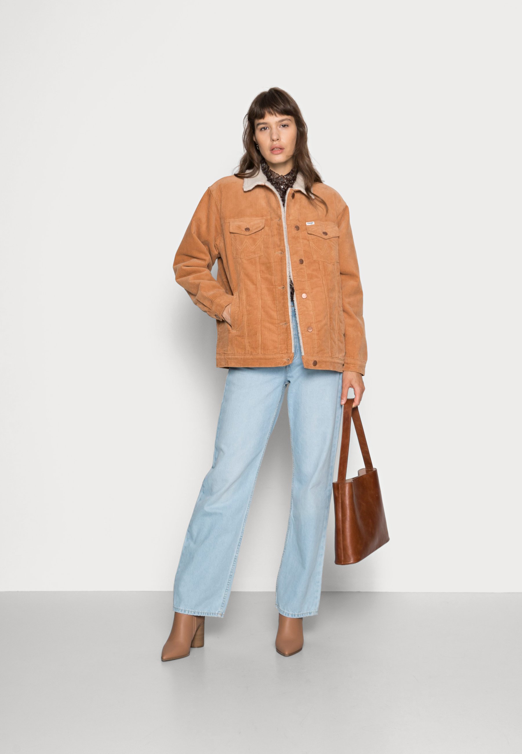 Wrangler HERITAGE SHERPA - Denim jacket 