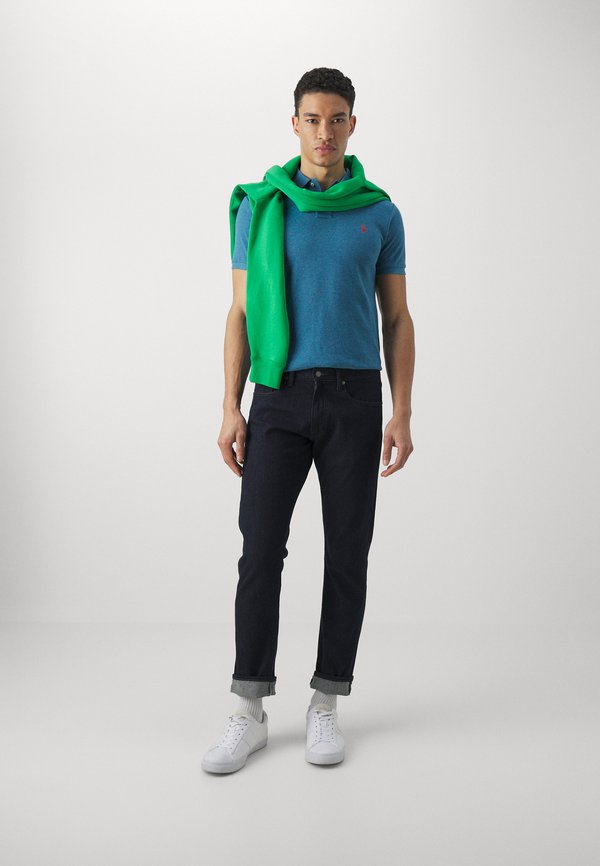 SLIM FIT MESH POLO SHIRT - Polo shirt - marine heather2