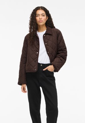 VILA VIQUILA QUILT JACKET - Mezisezónní bunda  - coffee bean
