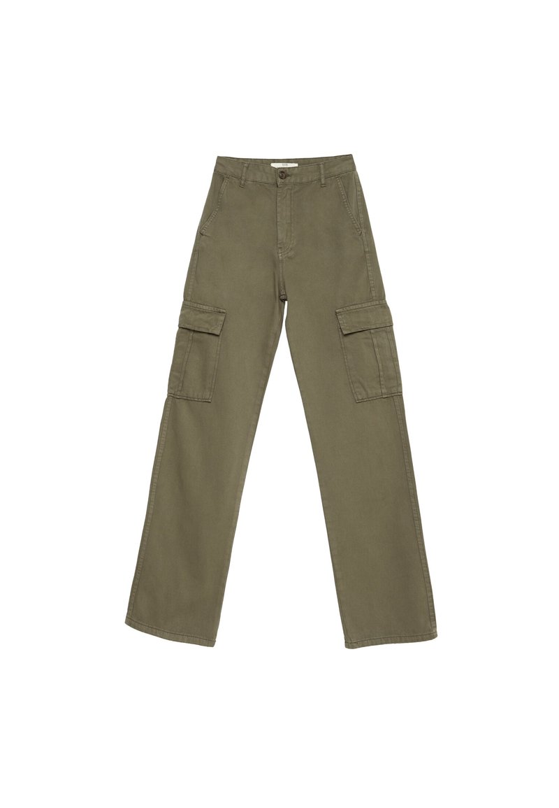 Stradivarius Pantalones cargo light green/verde claro (Segunda