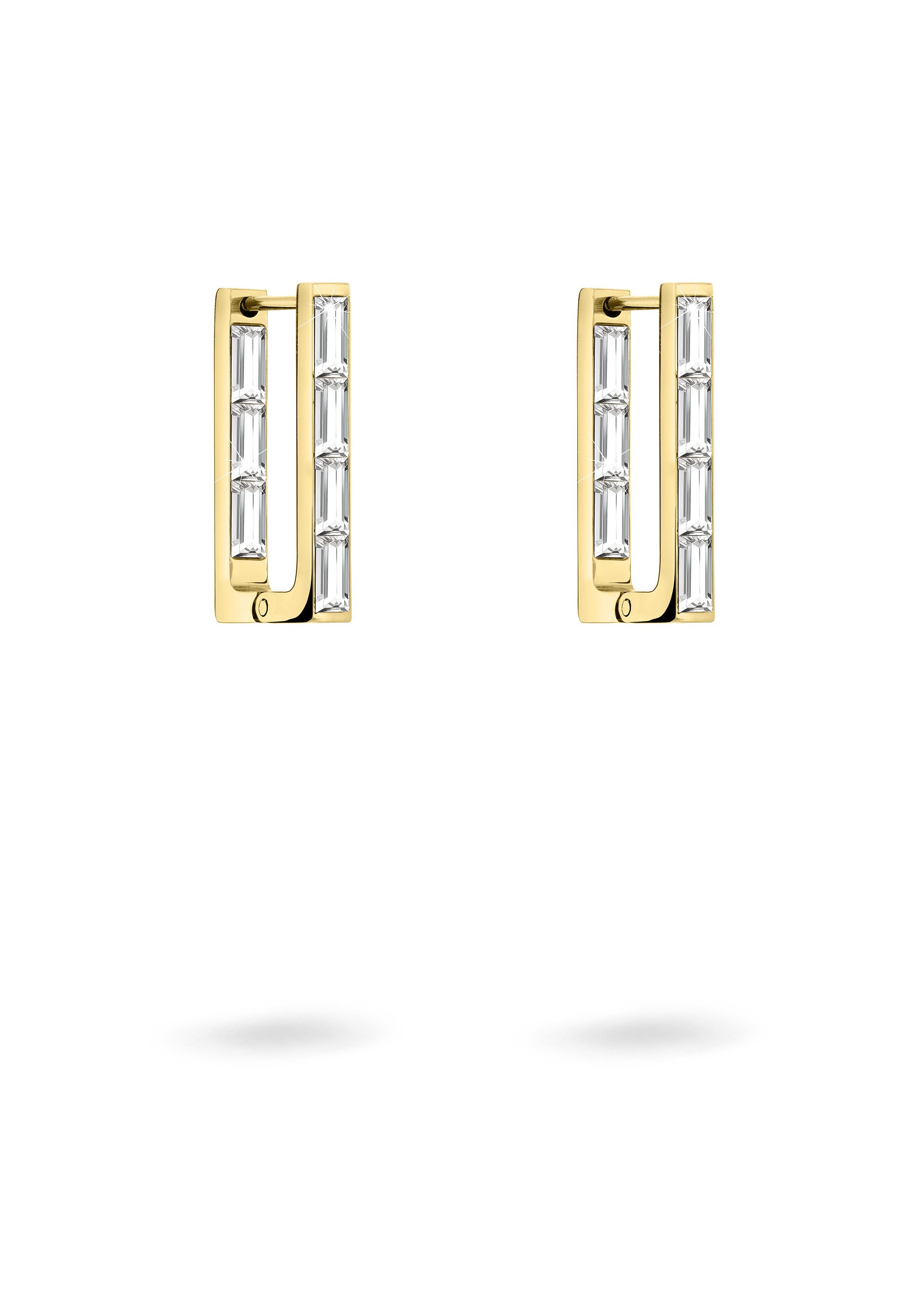 Liebeskind Berlin Orecchini A Perno A Cuore In Acciaio Inox IP Oro Rosa, 0,5 Cm, Con Chiusura A Farfalla