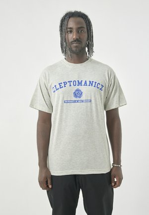 Print T-shirt - light heather gray