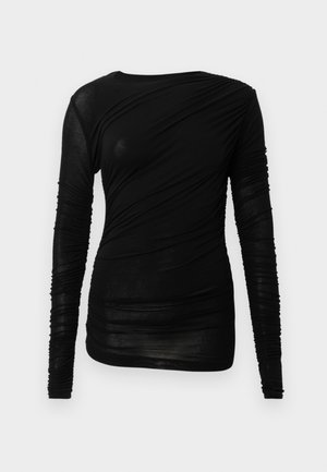 TANIA TWIST TEE - Bluză cu mânecă lungă - black