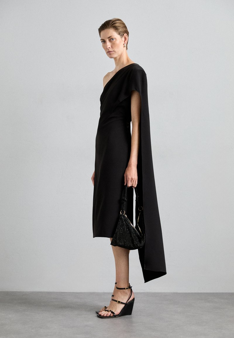 Et Ochs - QUINN ONE SHOULDER DRESS - Vestido de cóctel - black, Ampliar