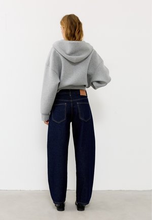 PULL&BEAR, SCUBA ZIP-UP - HOODIE - Sweat zippé - grey marl