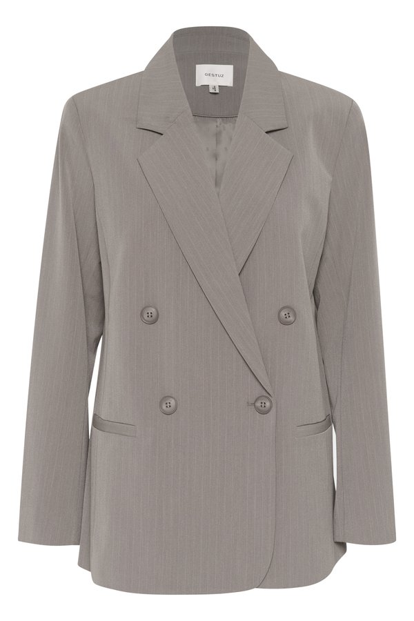 JOELLE PINSTRIPE - Short coat - rock ridge2