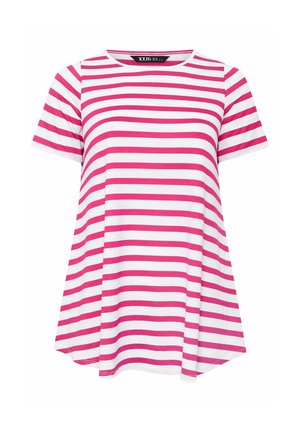 Yours Clothing, PLUS SIZE CASUAL TOPS - T-shirt print - pink