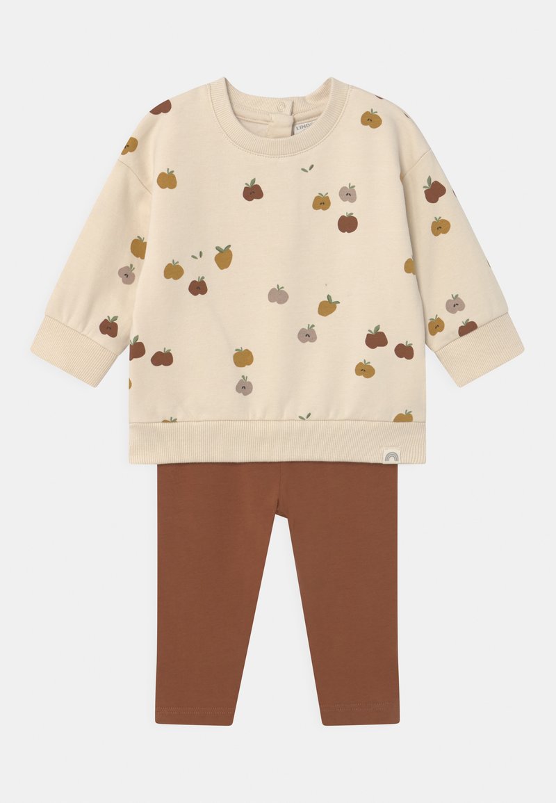 Lindex APPLE UNISEX SET Tracksuit light beige/beige Zalando.co.uk