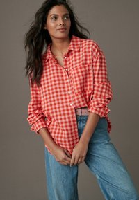 Next LOOSE FIT - Košilová halenka  - red pink gingham