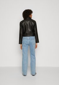 Abercrombie & Fitch JACKET - Jakna od umjetne kože - black beauty