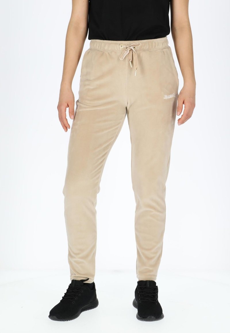 Blount & Pool LA VELOUR Tracksuit bottoms savannah beige/beige