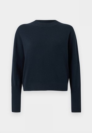 CREW NECK CROPPED - Pullover - dark night