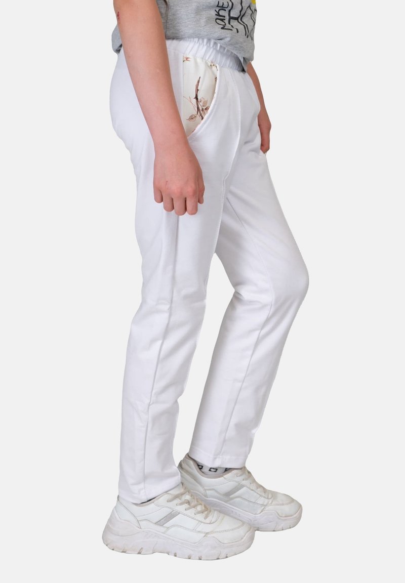 Kinder Stoffhosen | KMISSO NAHTFALTE VORNE Jogginghose white/weiß - HU70904 Kinder Stoffhosen | KMISSO NAHTFALTE VORNE Jogginghose white/weiß - HU70904