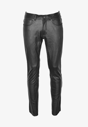 Leren broek - black