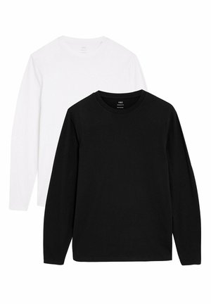 2PACK PURE COTTON - Maglietta a manica lunga - black mix