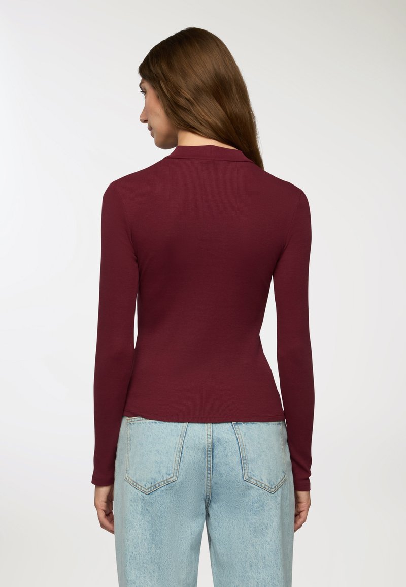 T-shirt Donna Paige &ndash; Rosso Bordeaux &ndash; Taglia XS &ndash; Maniche Corte Girocollo &ndash; Nuova Senza Etichette