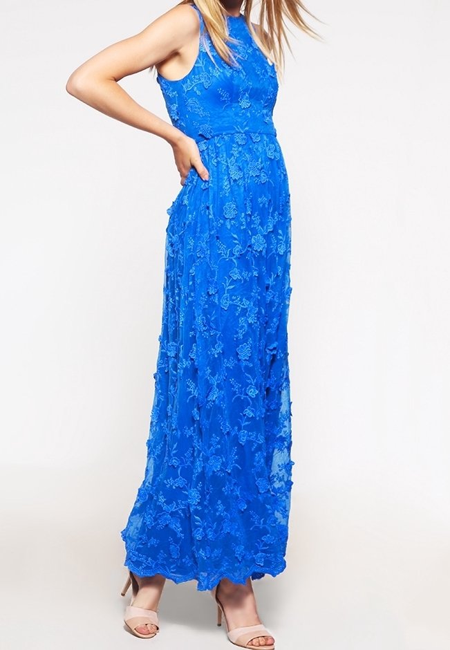 embroidered lace sheer illusion long prom dress Embroidered Sheer Dress by Elizabeth KGL2953 main image 1