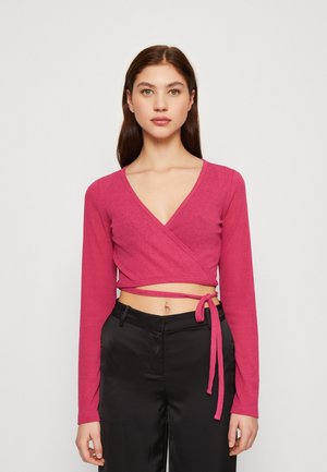 Monki Camiseta de manga larga - pink