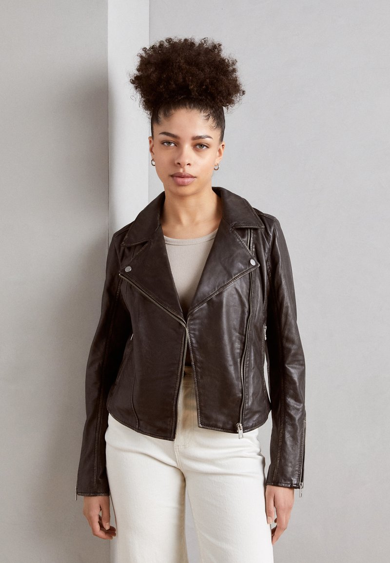 Esprit Leather jacket black Zalando.co.uk