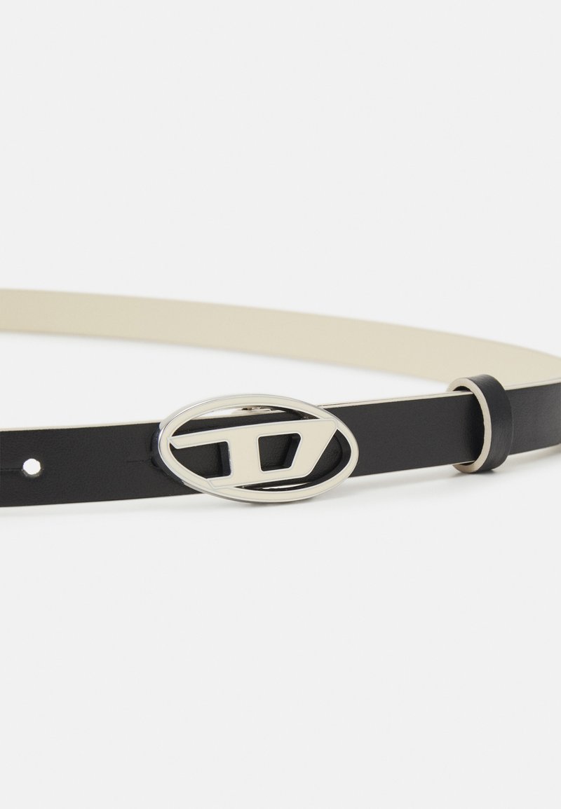Diesel OVAL D LOGO B-1DR 15 - Belt - black - Zalando