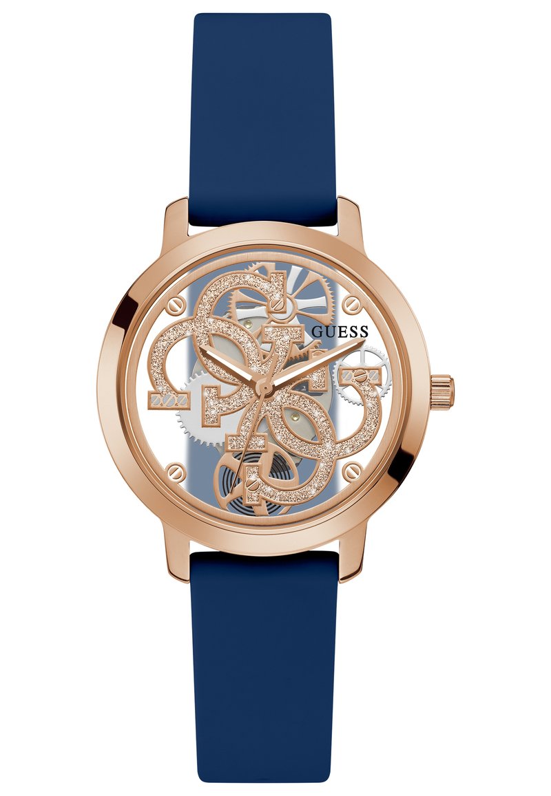 Guess - QUATTRO CLEAR - Ure - Blue, Forstør